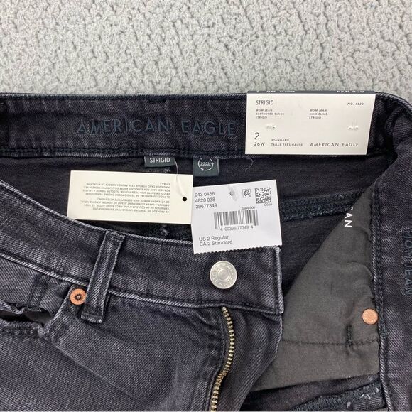 American Eagle Women's Strigid High-Waisted Stretch Mom Jean  | Size: 2 Regular - Picture 11 of 15